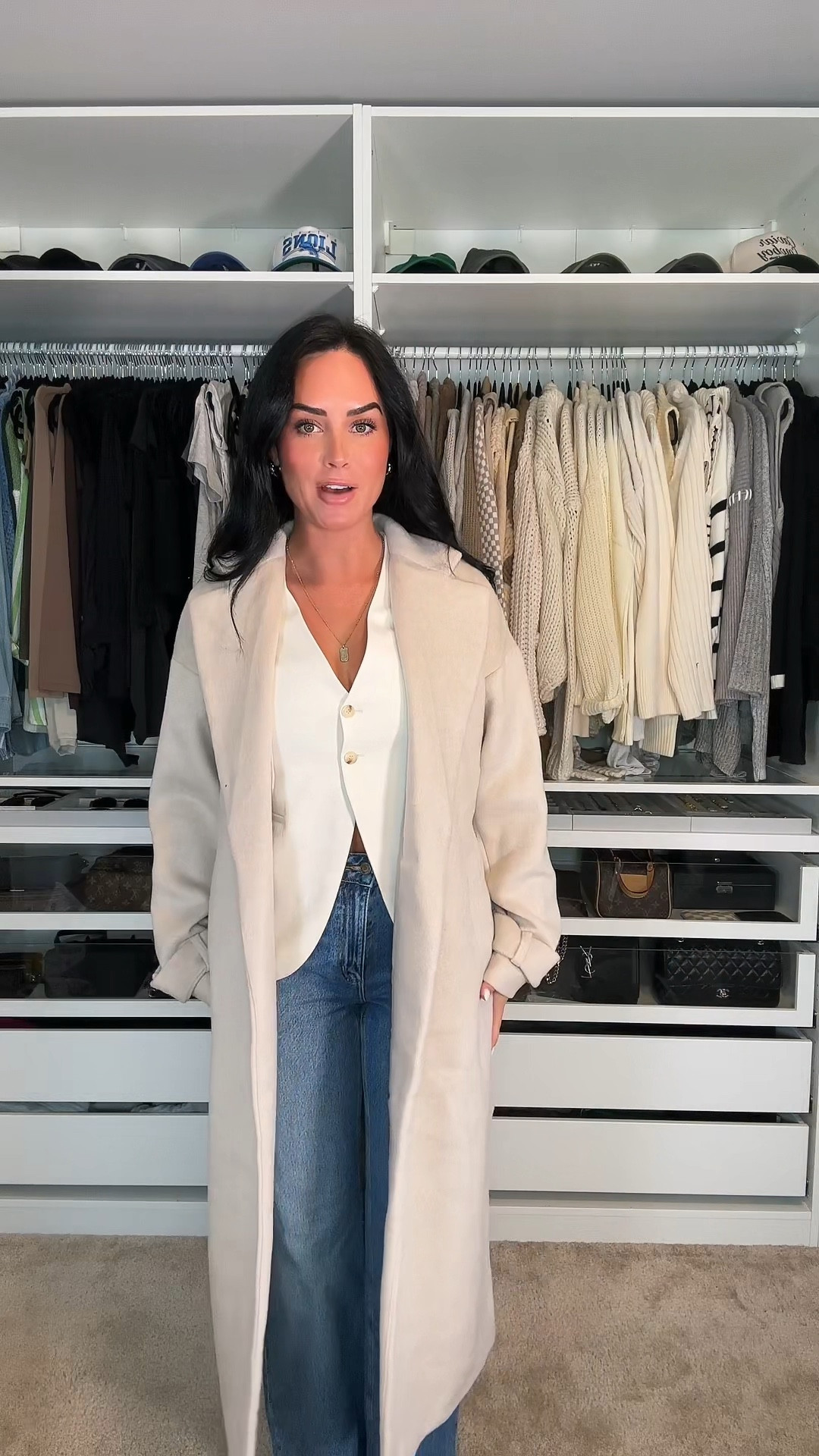 I’m wearing a xs jacket, size small top, size 27 regular jeans 

#LTKStyleTip #LTKShoeCrush #LTKVideo