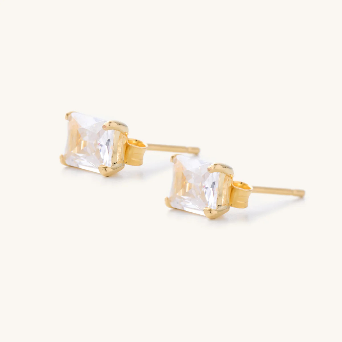 Emily Studs- Emerald Cut | Nikki Smith Designs