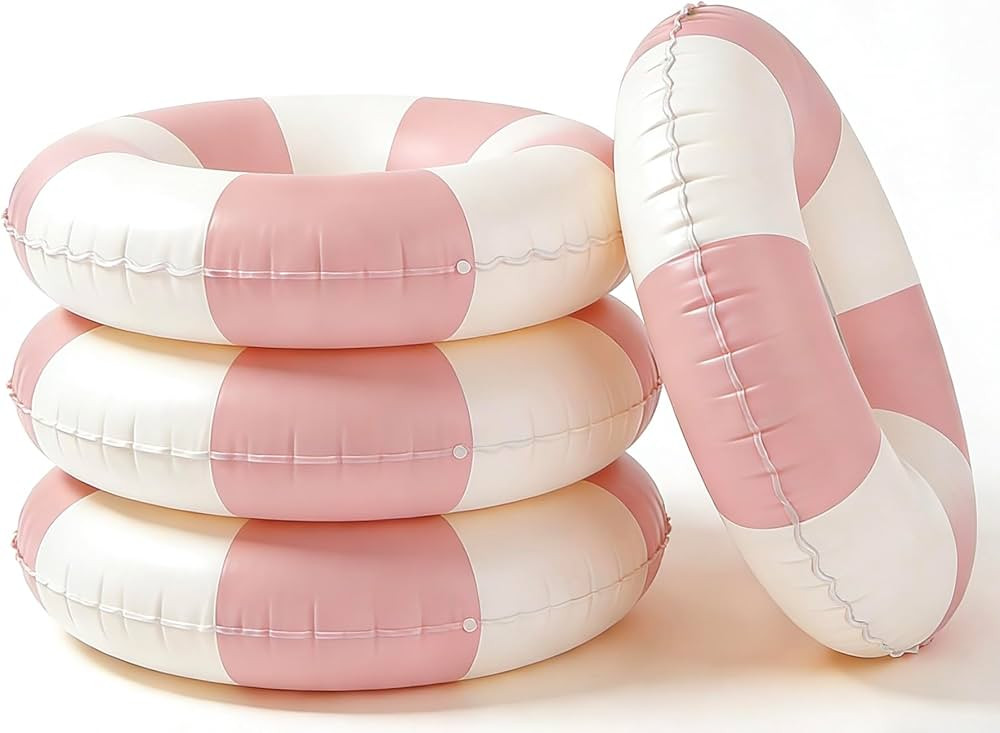 4PCS Inflatable Pool Floats 35" Swimming Rings Large Inner Tube Swimming Pool Swim Rings Pool Lou... | Amazon (US)