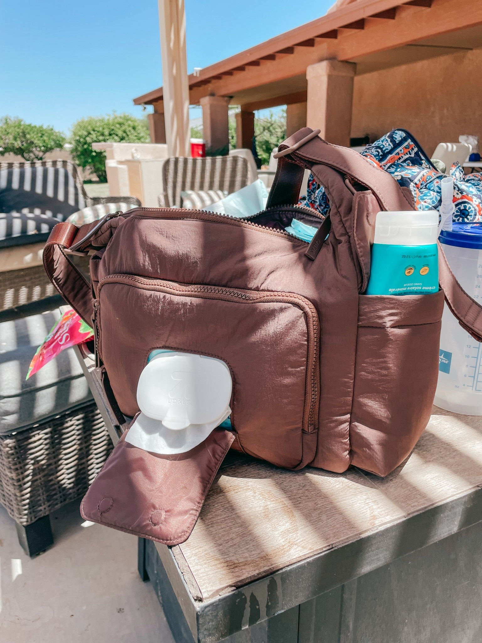 My purse/diaper bag is currently on sale! I LOVE this thing! So many pockets, easy wipe access and two insulated drink pockets. Comes in several colors!

Sale, mom, mother, purse, minimalist, diaper, bag, pocket, storage, organizer, organization, pockets, brown, neutral, toddler, family, newborn, travel, must, have, favorite, Calpak.

#LTKItBag #LTKBaby #LTKSaleAlert