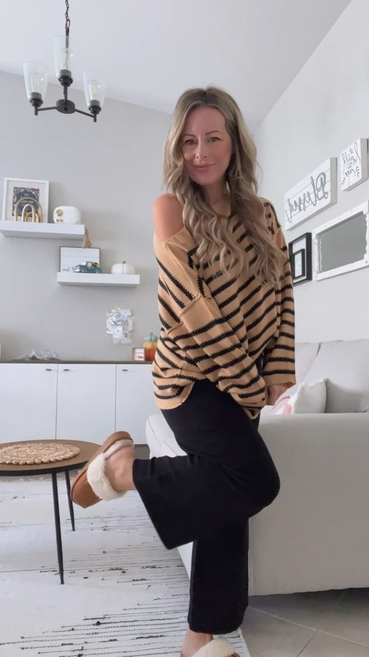 In my comfy mom vibe eraaa- mom outfit , casual comfy mom look, lounge look, wide leg pants style, fall fashion , mom outfit inspo 

#LTKstyletip #LTKSeasonal #LTKfindsunder50