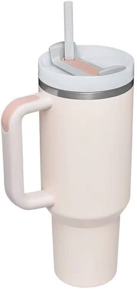 40 OZ Insulated Tumbler with Straw and Handle | 40 OZ Travel Mega Mug for Hot and Cold, Double Wa... | Amazon (US)