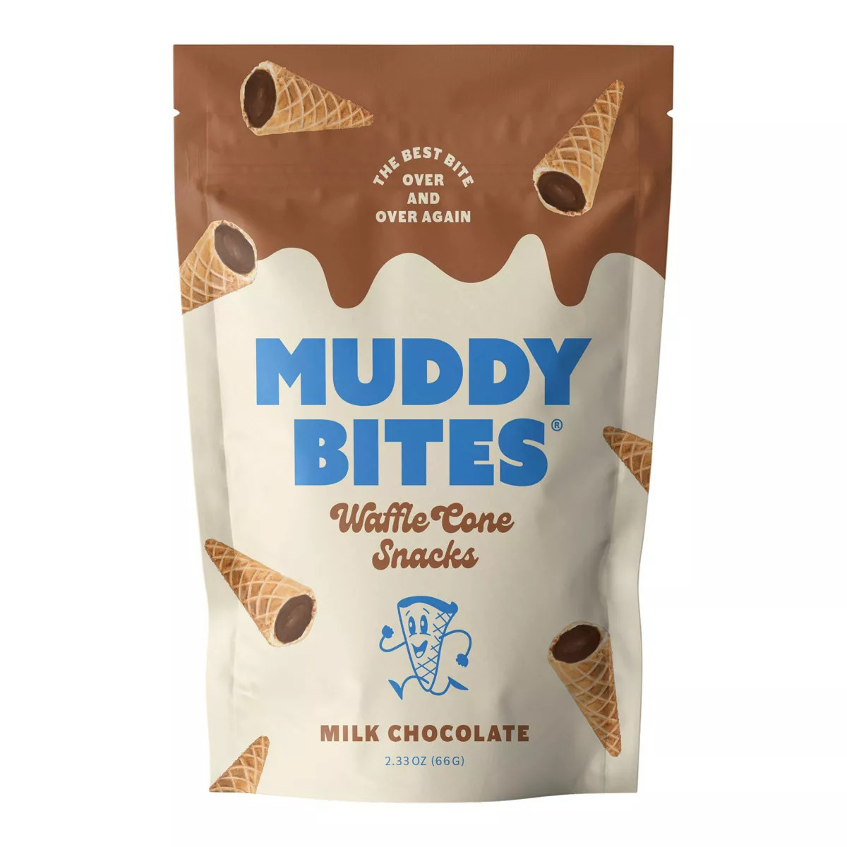 Muddy Bites Milk Chocolate Waffle Cone Snacks - 2.33oz | Target