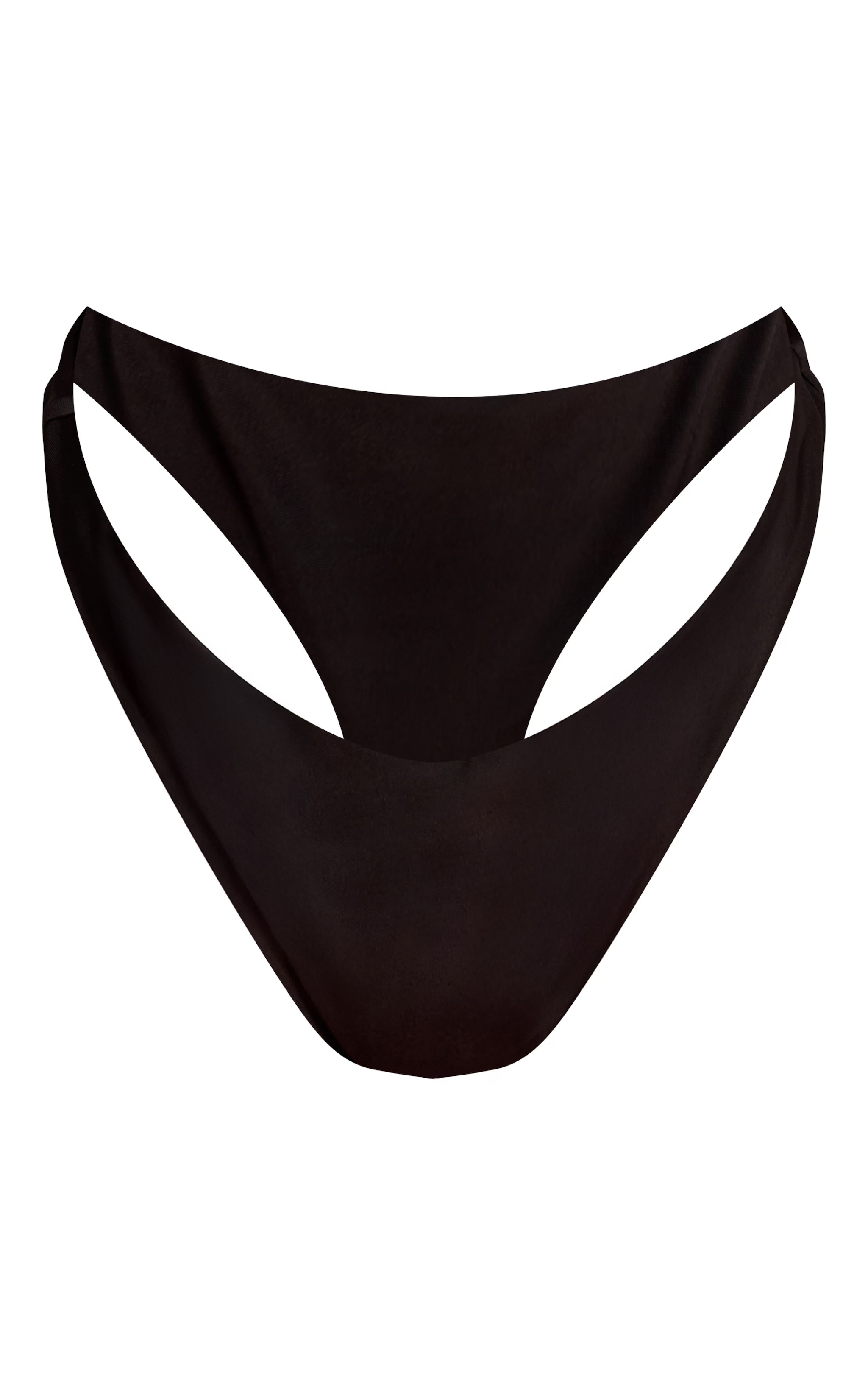 Black Ruched Tanga Bikini Botoms | Swimwear | PrettyLittleThing UK