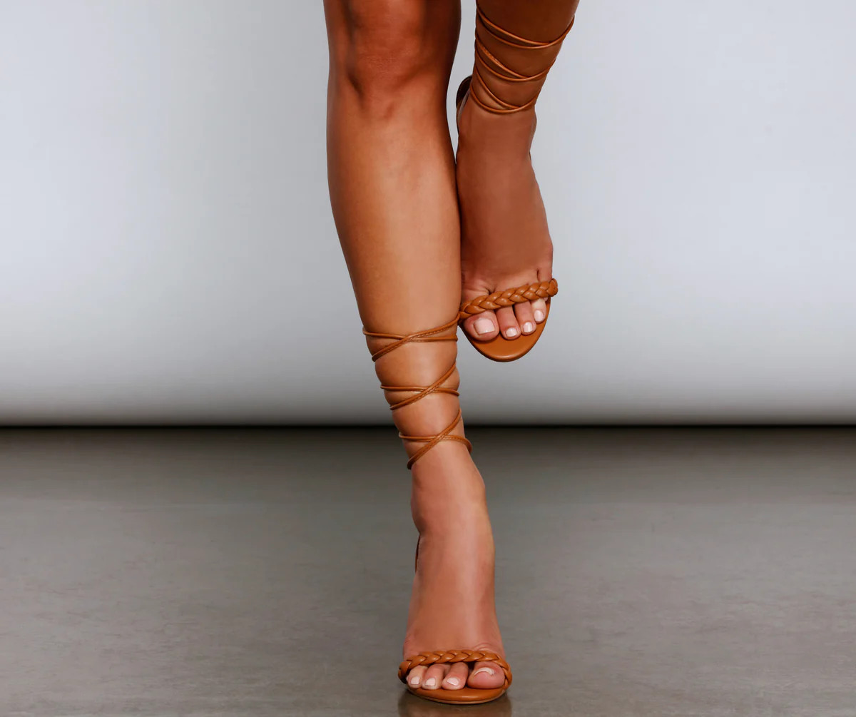 Love The Look Lace-Up Stiletto Heels | Windsor Stores