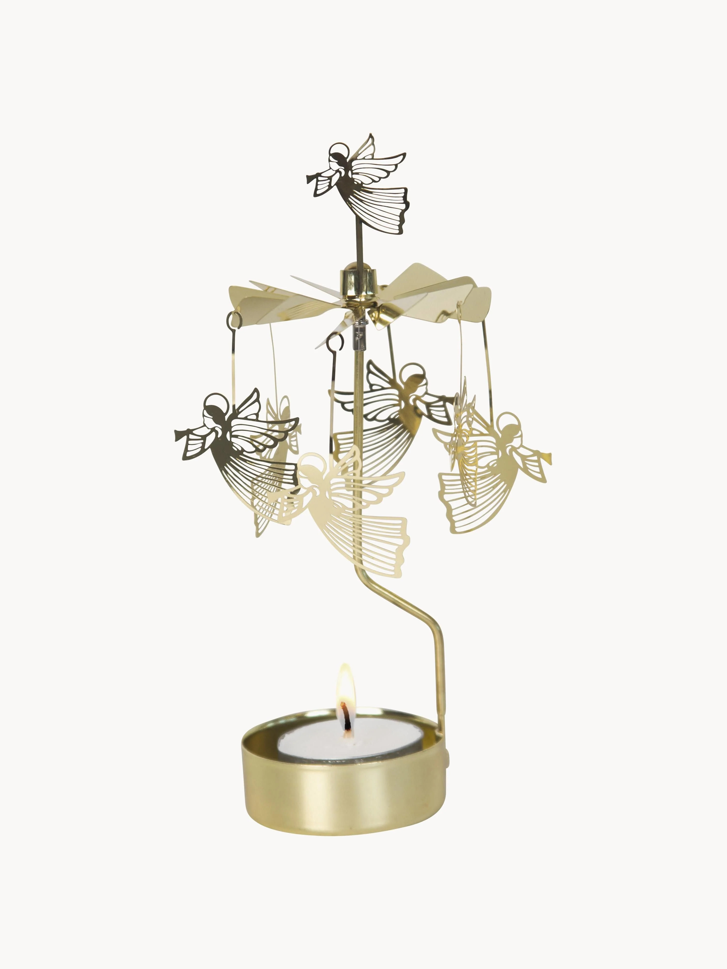 Weihnachtlicher Teelichthalter Flying Angel, drehbar | Westwing EU