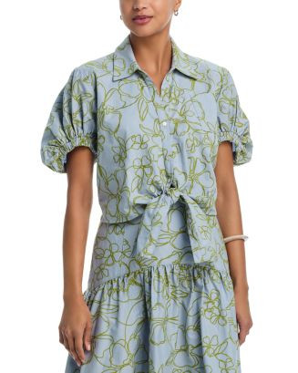 Zoanne Embroidered Floral Top | Bloomingdale's (AU)