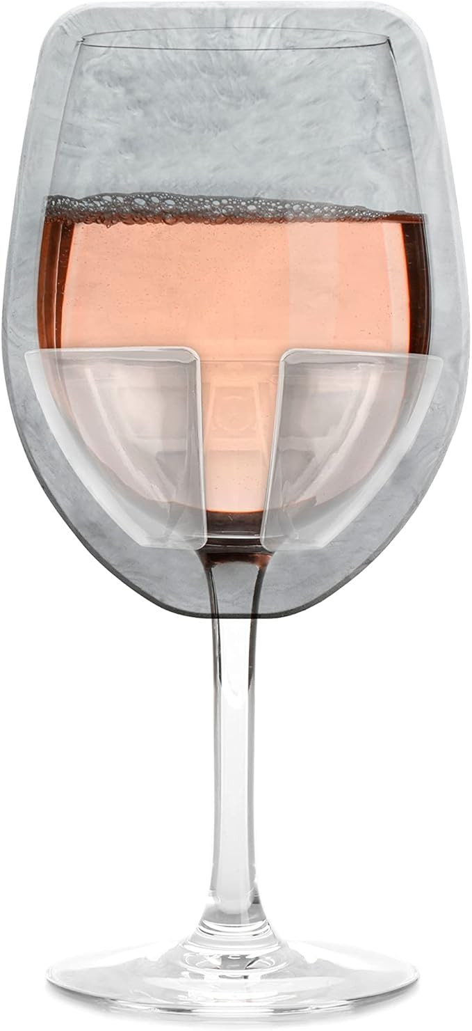 30 Watt Silicone Wine Glass Holder for Bath & Shower, Give The Gift of an at Home Spa Bathtub Rel... | Amazon (US)