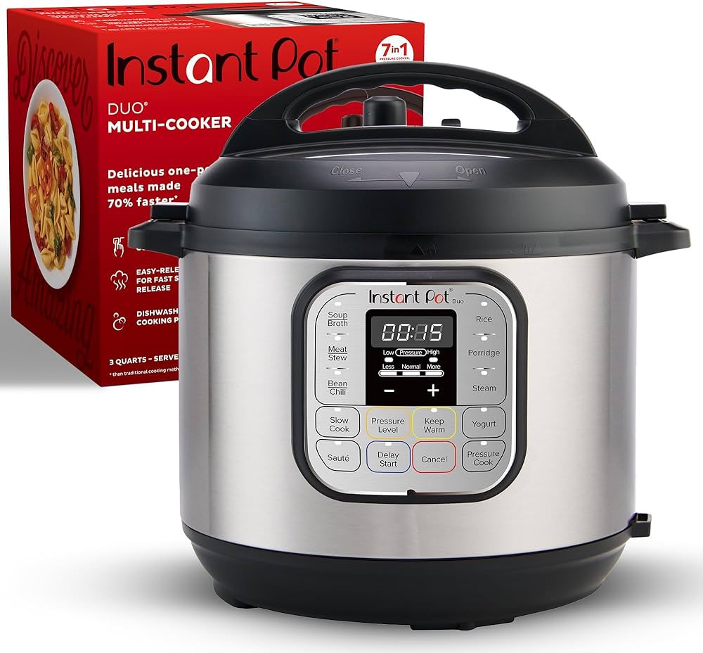 Instant Pot Duo 7-in-1 Mini Electric Pressure Cooker, Slow Rice Cooker, Steamer, Sauté, Yogurt M... | Amazon (US)