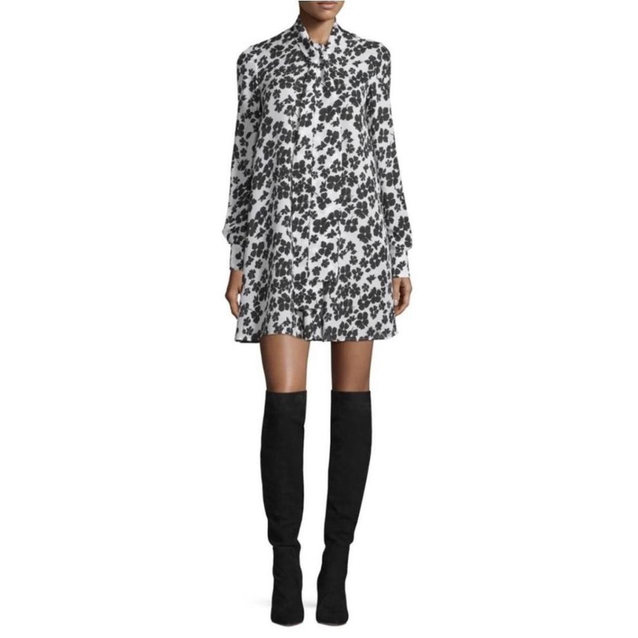 McQ Alexander McQueen Women's Dress - Black/Multi - 6 | Depop US