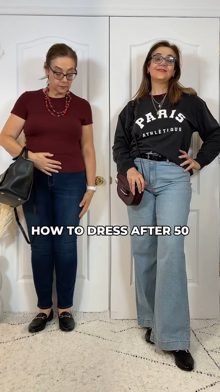 Which side are you on, left or right? Left is more slimming but also aging and outdated. Outfits on the right are more bulky but oversized clothing has been trending for long time now. 

If you want to look trendy and youthful embrace oversized clothes!
Try some of the pieces linked here and see if you like it! Save for inspiration and tag a friend! 👉

Thank you for being here and supporting my channel! Follow for more tips and ideas on beauty and style for women after 40. 

#Outfitideas
#oversizedtrend
#styleinspo 
#Autumnoutfits
#howtodressyoung
#styletips 

Outfit ideas
How to dress to look younger 
Oversized fashion trend
Autumn trends
Styling fall outfits

#LTKautumn #LTKmidsize #LTKstyletip
