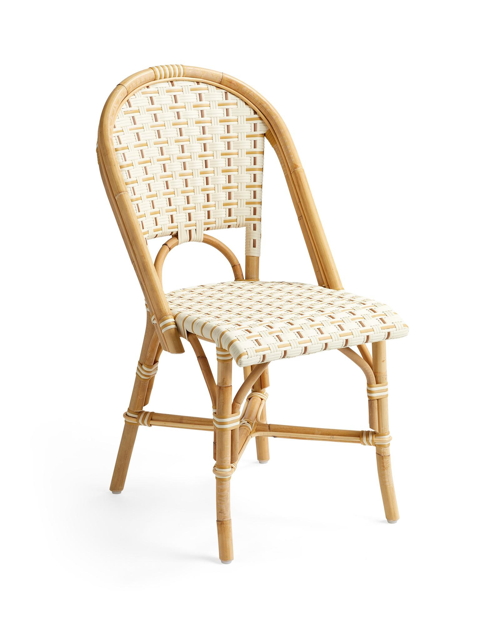 Riviera Rattan Basketweave Dining Chair | Serena and Lily