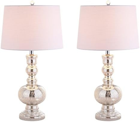 JONATHAN Y JYL1061D-SET2 Set of 2 Table Lamps Genie 28.5" Glass LED Table Lamp Contemporary Trans... | Amazon (US)