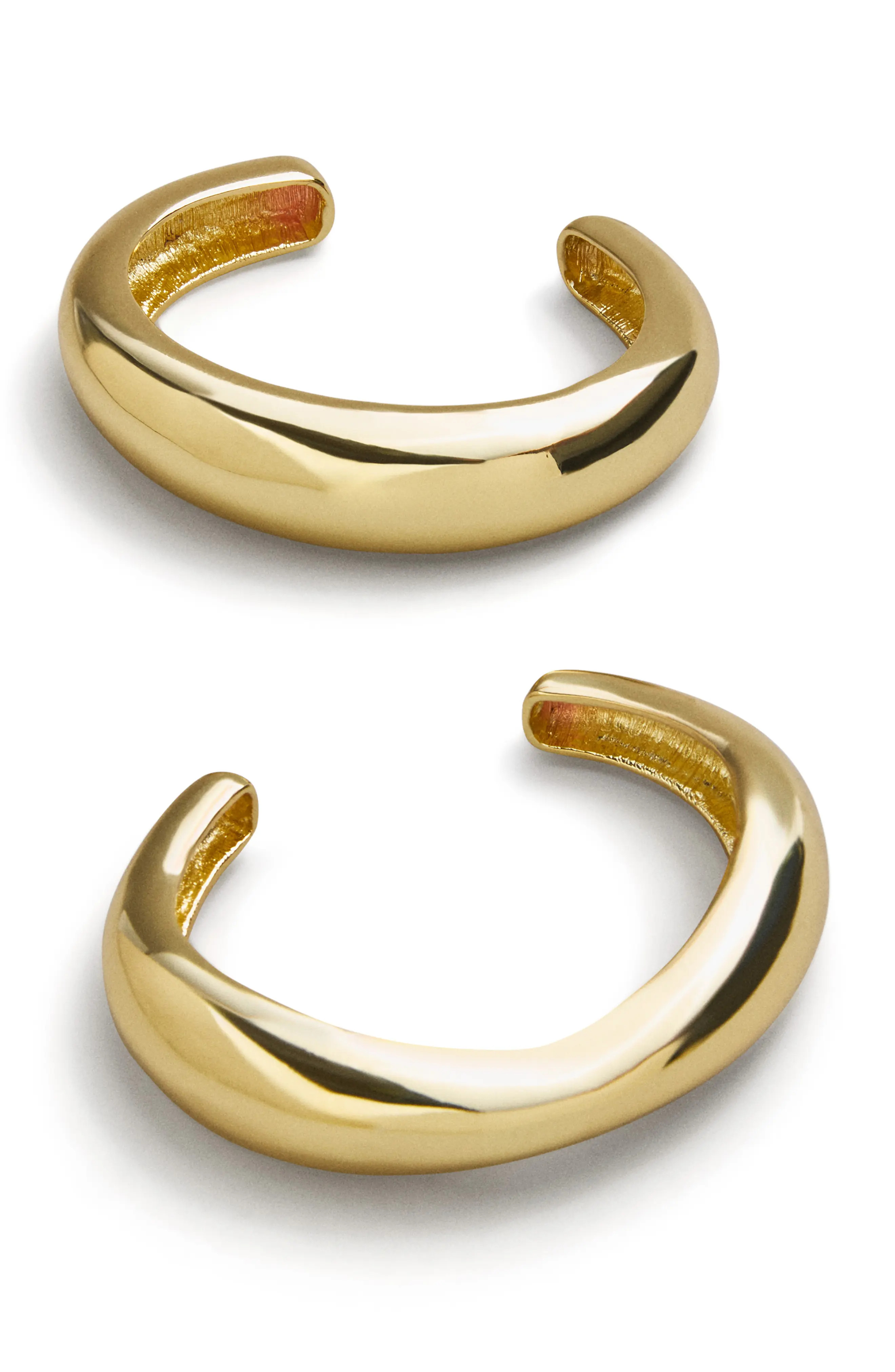 BaubleBar Set of 2 Sandra Bangle Bracelets in Gold at Nordstrom | Nordstrom