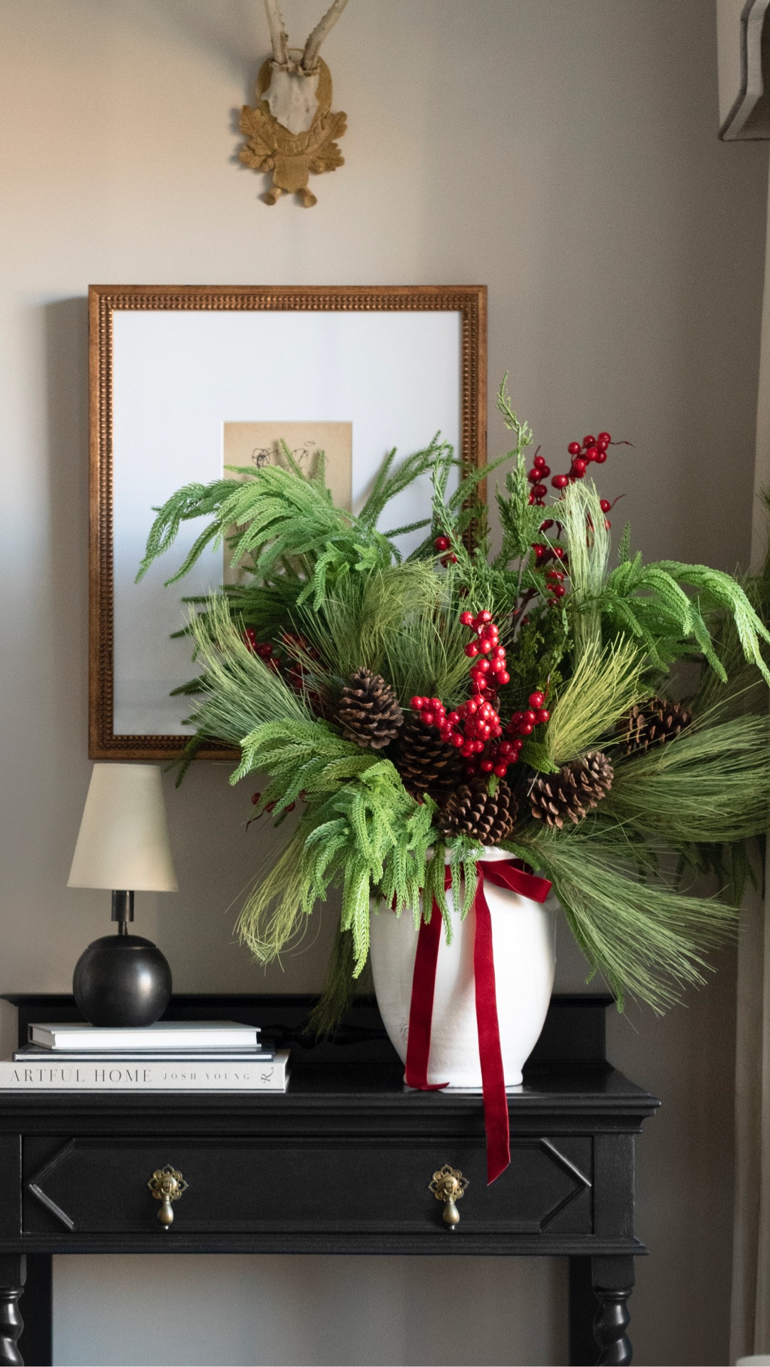 Love the way this quick arrangement with leftover greenery came together.

#LTKSeasonal #LTKHoliday #LTKHome