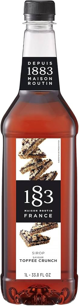 1883 Toffee Crunch Syrup for Drinks, Made in France, 1 Liter Plastic Bottle | Amazon (US)