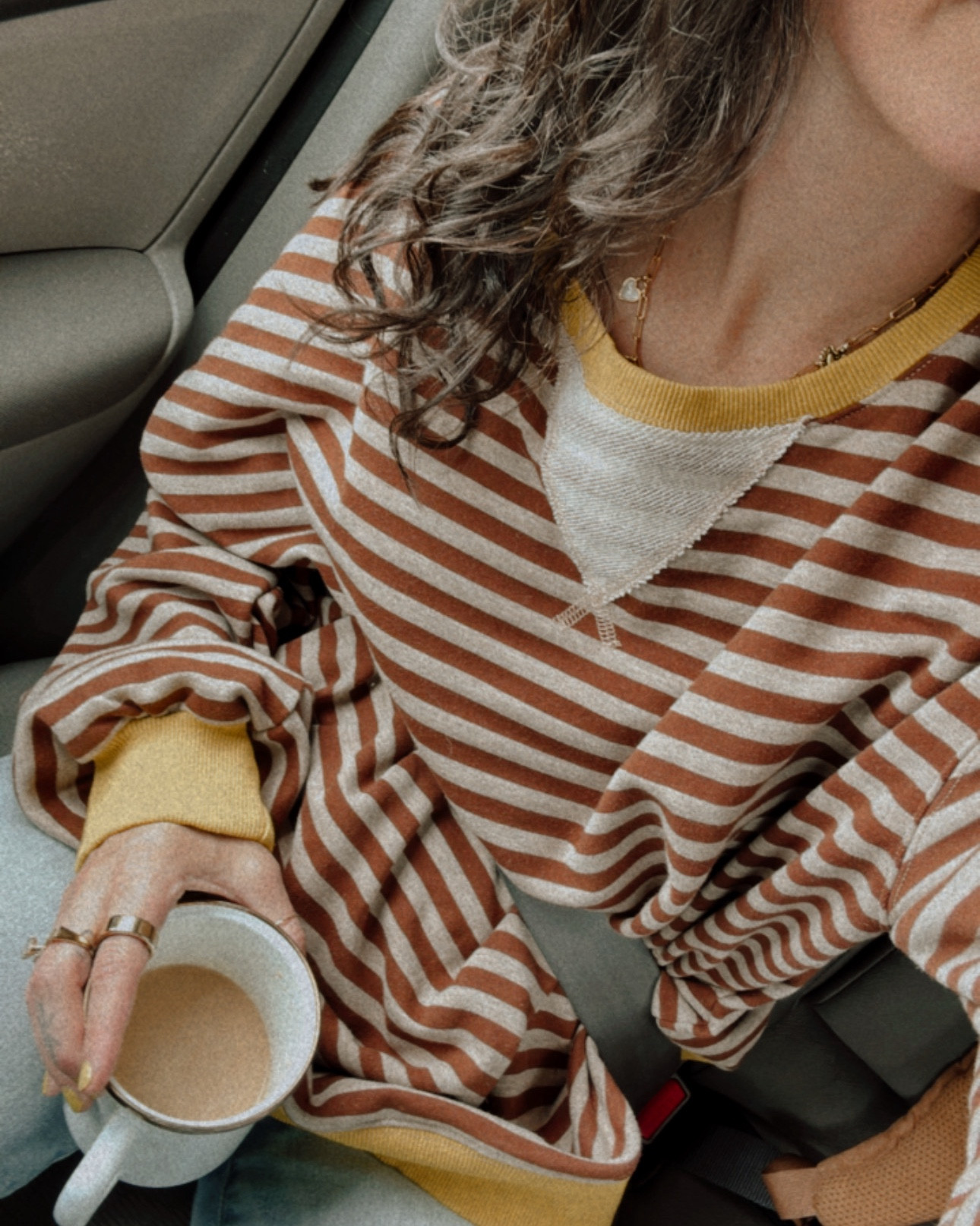 Coziest striped sweater 💛 XL 

#LTKStyleTip #LTKGiftGuide #LTKFamily