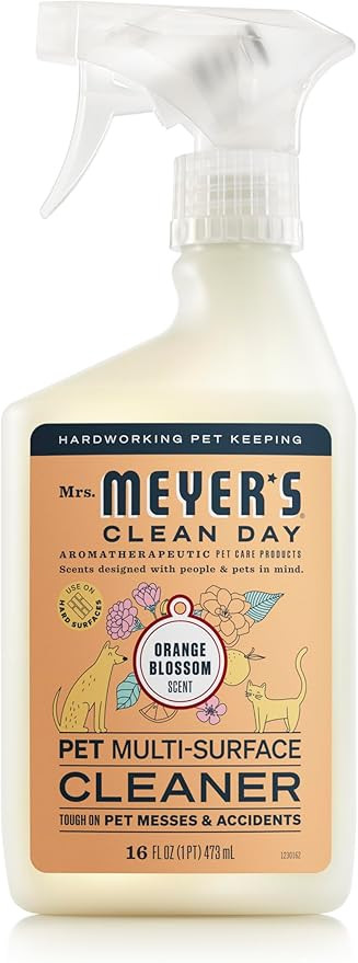 Mrs. MEYER'S CLEAN DAY Pet Multi-Surface Cleaner, Orange Blossom Scent, 16oz | Amazon (US)