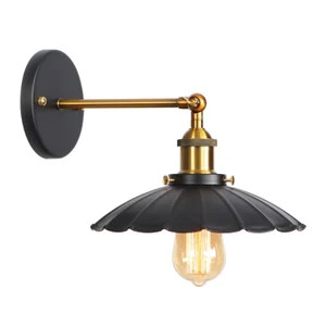 Industrial Sconces, Adjustable Vintage Edison Wall Lamp with Brass finish Shade, Articulating Lig... | Etsy (US)