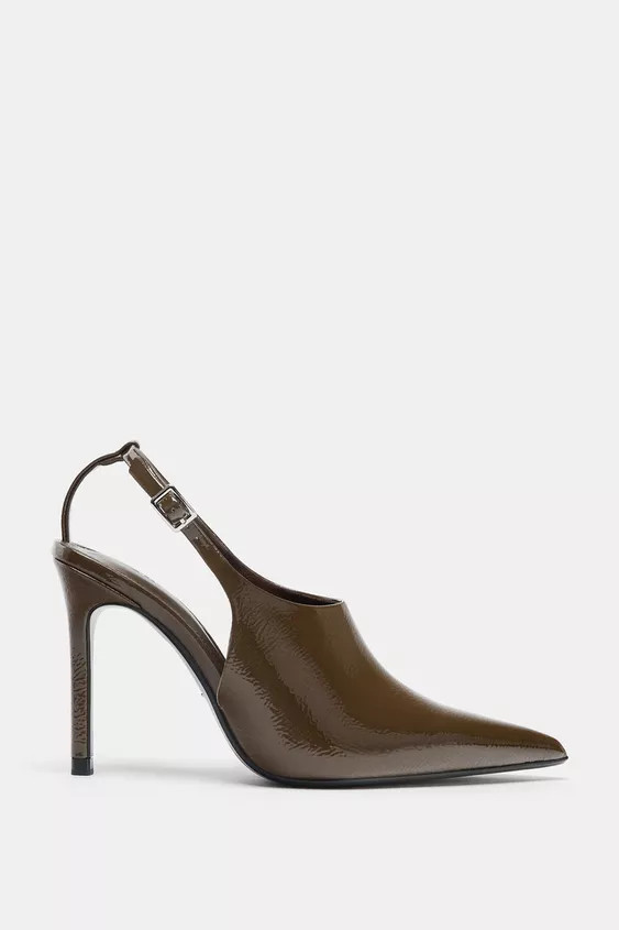 RAISED VAMP SLINGBACK HEELS | Zara US