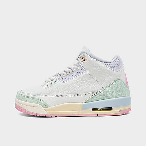 Jordan Big Kids Air Retro 3 Basketball Shoes in Sail/Jade Aura/Aura Size: 4.0 | JD Sports (US)