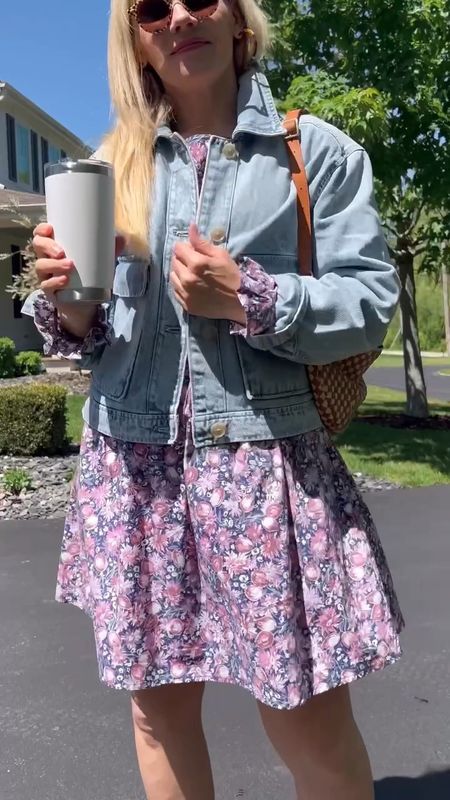 Spring/summer outfit of the day - floral dress, gap under-$100 denim jacket, adidas sneakers, bombas no show socks, JCrew hoop earrings, Clare v bag 

More everyday casual outfit ideas over on CLAIRELATELY.com

#LTKFindsUnder100 #LTKSeasonal #LTKVideo