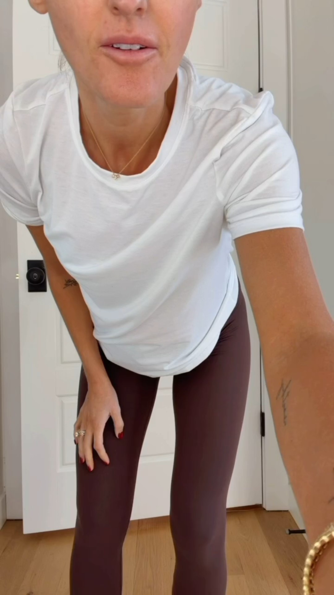 These brown crossover front leggings from Target have officially become a new favorite! I originally grabbed them for everyday wear but after wearing them to a workout, I’m obsessed! They’re buttery soft, stay perfectly in place (even over the bump), and the 7/8 length is super flattering. I sized up to a M to accommodate the bump, but would normally wear an XS. The chocolate brown is perfect for fall and will be great for layering and pairing with everything from oversized sweaters to workout tanks! Loverly Grey, Target, maternity friendly, fall outfit inspo, active wear 

#LTKBump #LTKActive #LTKFindsUnder50