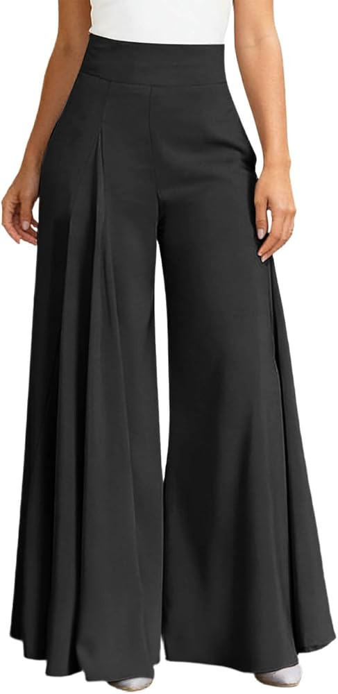 High Waisted Wide Leg Pants for Women Dress Pants Loose Pleated Business Casual Trousers Office W... | Amazon (US)
