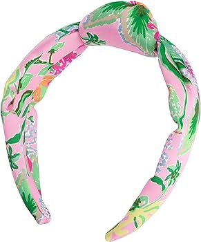 Lilly Pulitzer Pink Top Knot Headband for Women, Colorful Knotted Headband, Cute Hair Accessories... | Amazon (US)