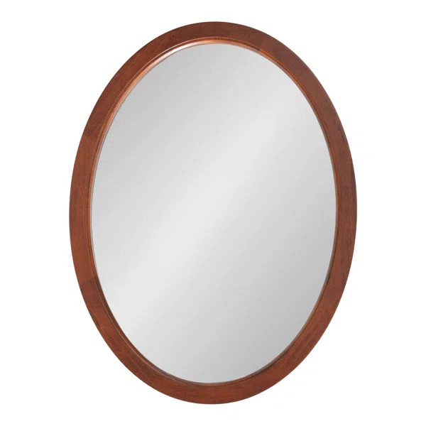 Brianna Wood Flat Wall Mirror | Wayfair North America