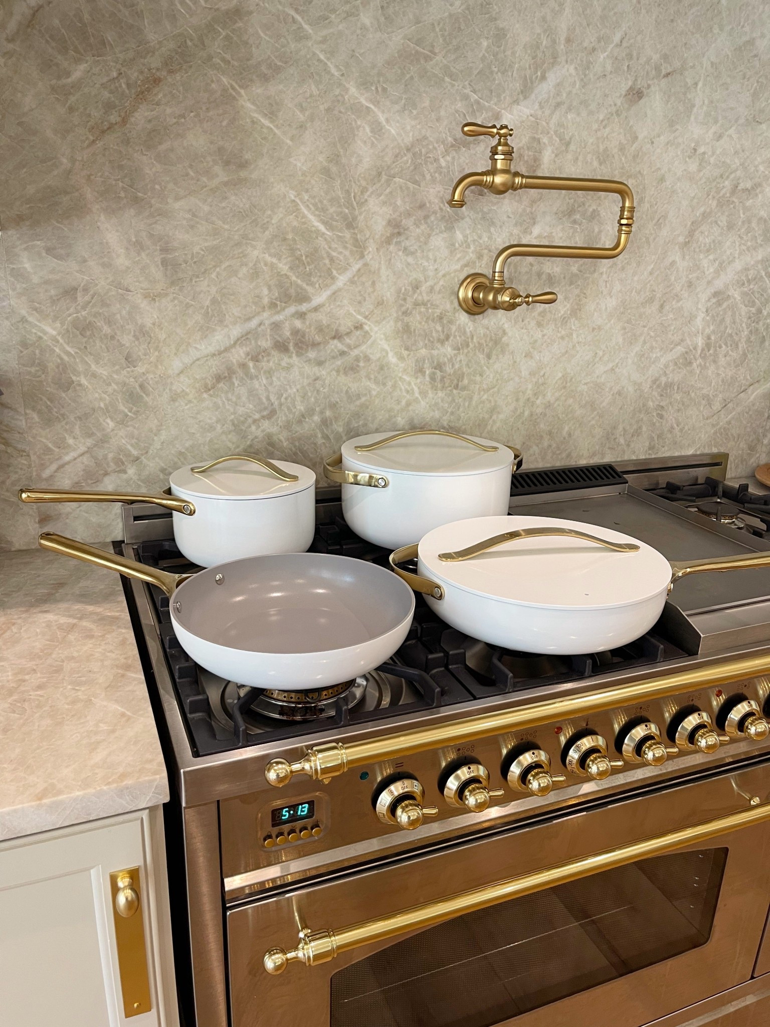We love our Caraway cookware set and it’s currently 25% OFF in this cream & gold! Beautiful and made without toxic materials.
#caraway #kitchen 

#LTKCyberWeek #LTKHome