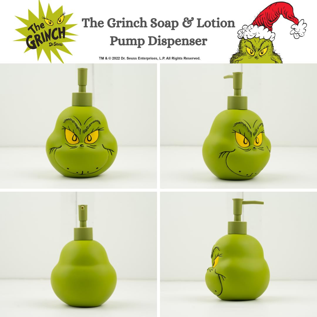 Collectibles Dr. Seuss' The Grinch Holiday Christmas Soap/Lotion/Hand Sanitizer Resin Pump Dispen... | Amazon (US)