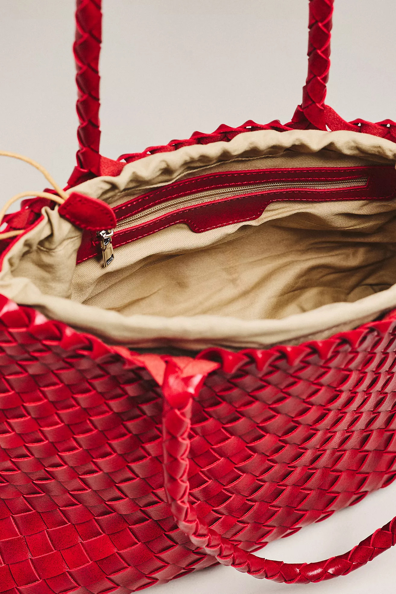 Calla Large Woven Satchel Bag | Anthropologie (US)