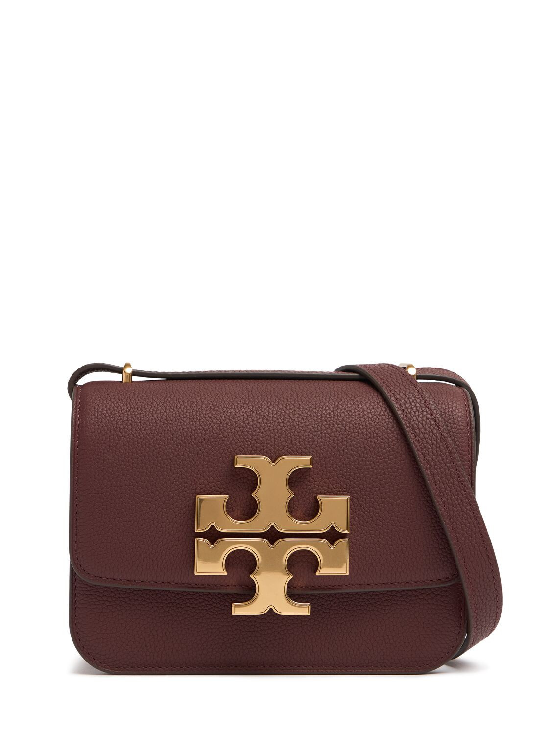 TORY BURCH | Small Eleanor Pebbled leather bag | WOMEN | Dark Cabernet | UNIQUE | Calf | | Luisaviaroma