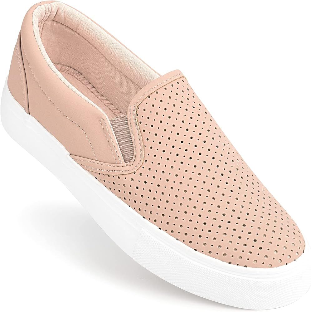 JENN ARDOR Slip on Sneakers for Women Comfortable Walking Shoes Memory Foam Loafers | Amazon (US)