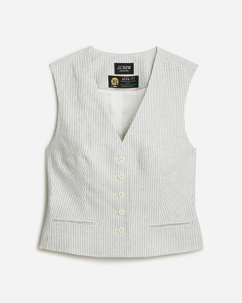 Collection suit vest in Italian linen blend with Lurex® metallic threads | J. Crew US