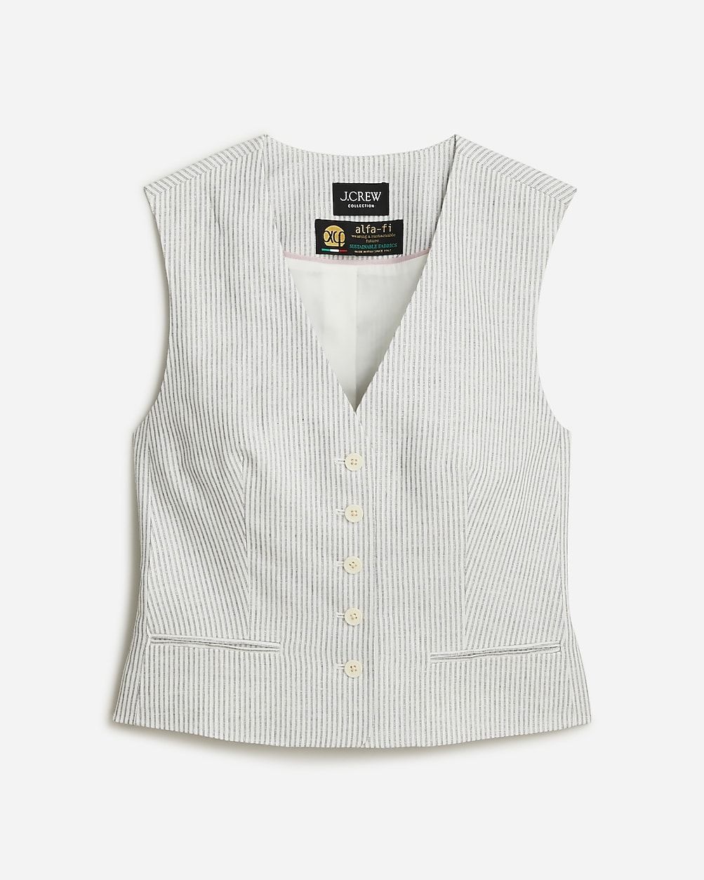 Collection suit vest in Italian linen blend with Lurex® metallic threads | J.Crew US