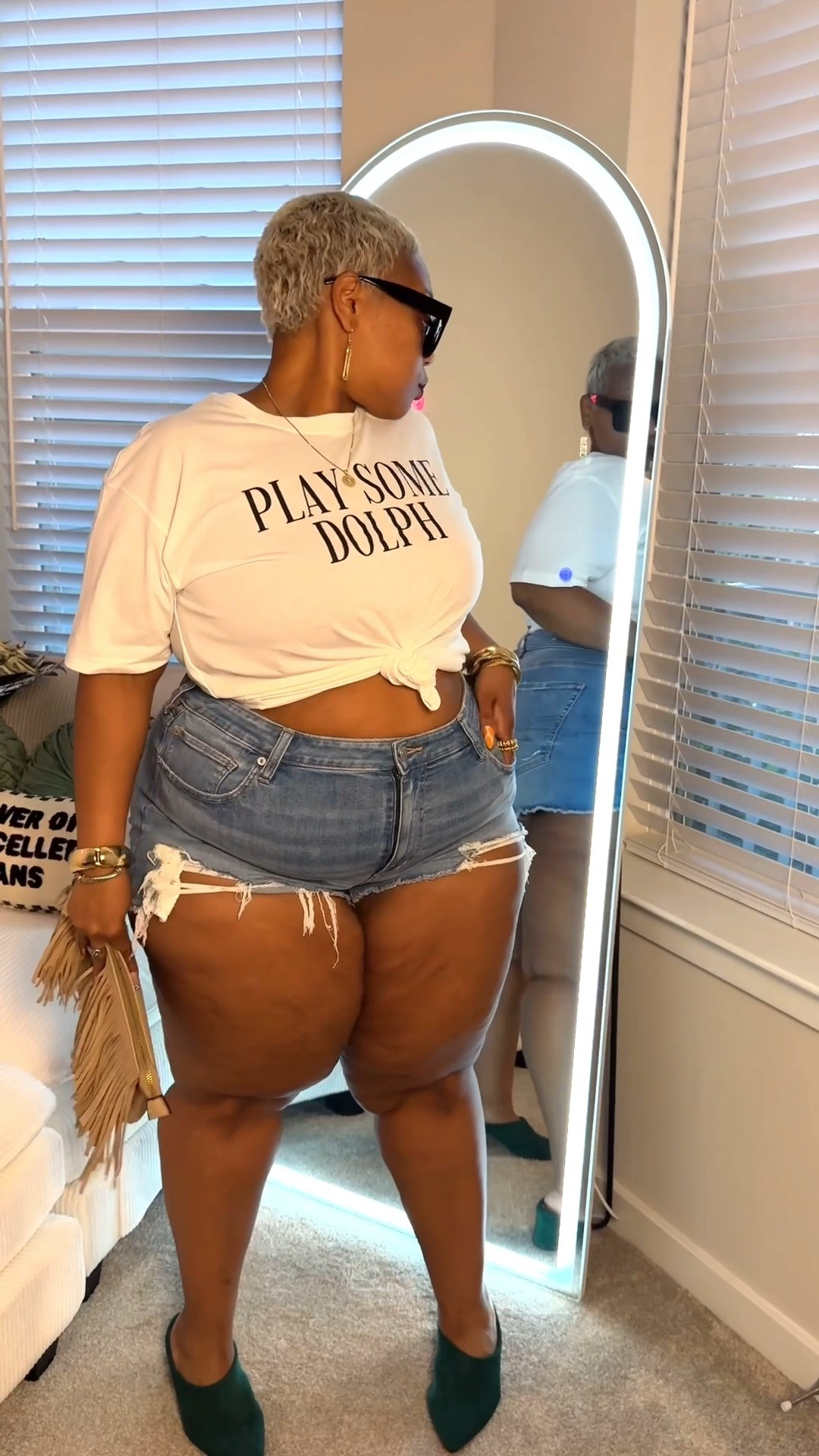 Deets on lippie and shorts ! Shirt is in my TikTok showcase babes 💞

#LTKPlusSize #LTKBeauty #LTKootd