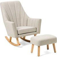 Tutti Bambini Jonah Rocking Chair & Foot Stool Pebble | Boots.com