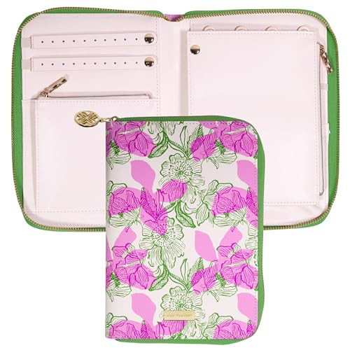 Lilly Pulitzer Travel Jewelry Case Organizer, Jewelry Roll for Women with Zipper, Cute Jewelry Organizer Holds Necklaces, Earrings, Bracelets (Sunset Shadows Home) | Amazon (US)