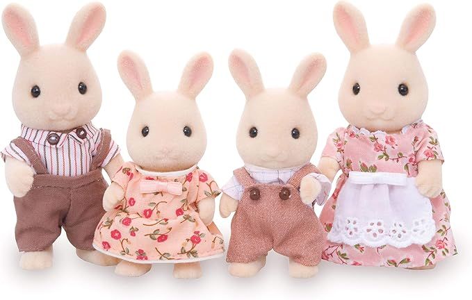 Calico Critters, Sweetpea Rabbit Family, Dolls, Dollhouse Figures, Collectible Toys | Amazon (US)