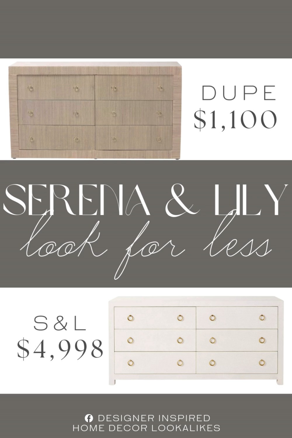 Inspired by Serena & Lily Dresser. Modern Coastal Dresser. Coastal Chic Bedroom Dresser. Natural Wood Dresser. 6-Drawer Bedroom Dresser. Bedroom Storage Cabinet. Entryway Storage Drawer. Stylish Bedroom Dresser. 

Home more affordable option find copy cat similar look for less budget friendly affordable cheap cheaper beautiful pretty. Clearance sale coupon code discount code promo code luxury lookalike look a like Inspo inspiration inspired by idea ideas Love like these? I share multiple every day in my FB group.
#serenaandlilyinspired #bedroomdresser #bedroomstorage #stylishstorage #storagesolution #furniturefinds #bedroominspo 

 #LTKHome