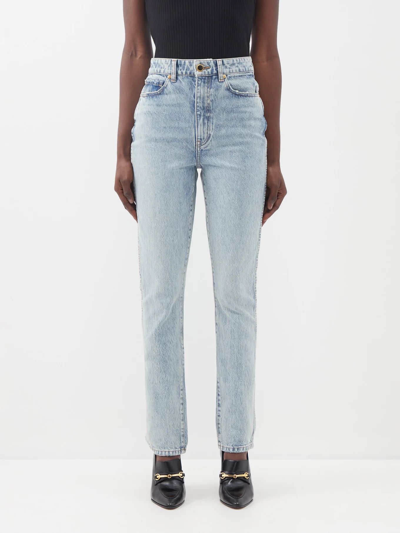Daria Santa Fe faded-wash slim-leg jeans | Khaite | Matches (APAC)