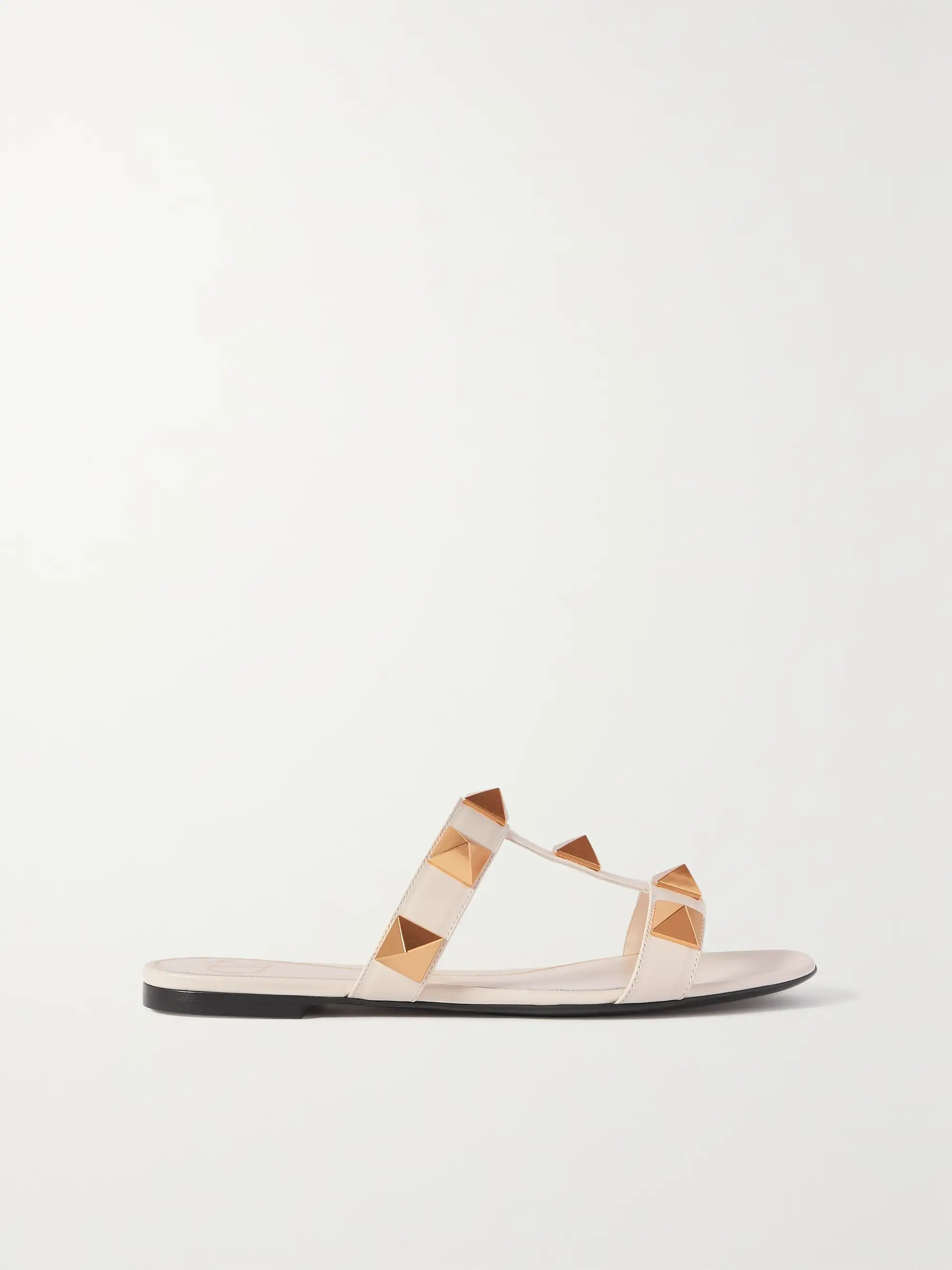 Valentino Garavani Roman Stud leather sandals | NET-A-PORTER (US)