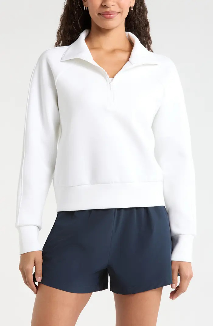 Zella Sporty Half Zip Sweatshirt | Nordstrom | Nordstrom
