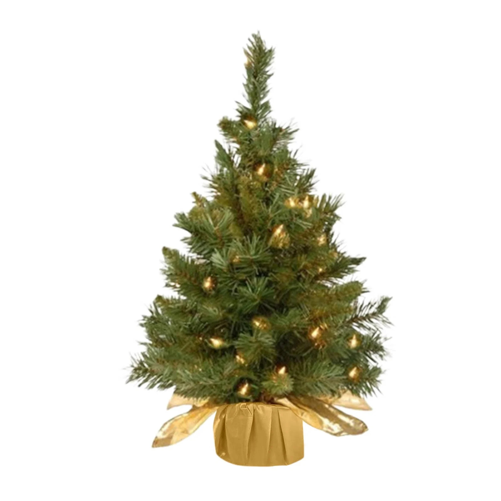 geerera Pre-lit Artificial Mini Christmas Tree with Multi-Color LED Lights, 2 Ft Fir Tabletop Tre... | Walmart (US)