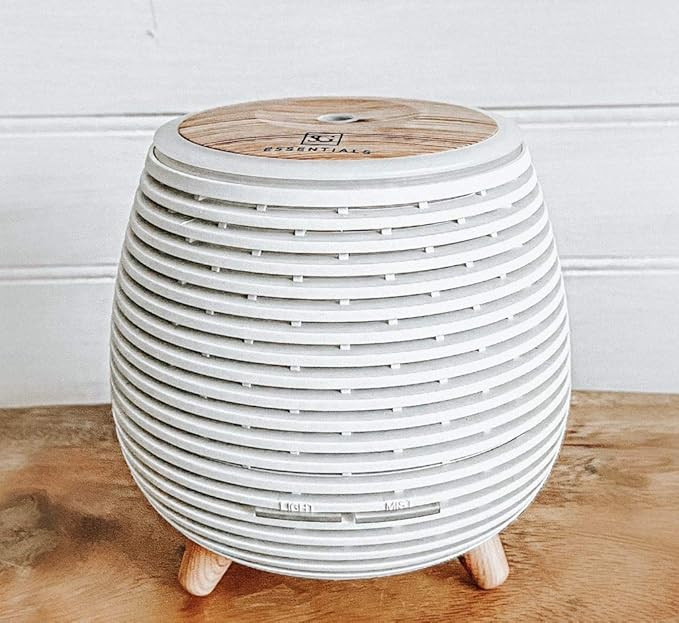 Aromatherapy Essential Oil Wooden Grain Diffuser with Auto Shut-Off Function | Cool Mist Humidifi... | Amazon (US)