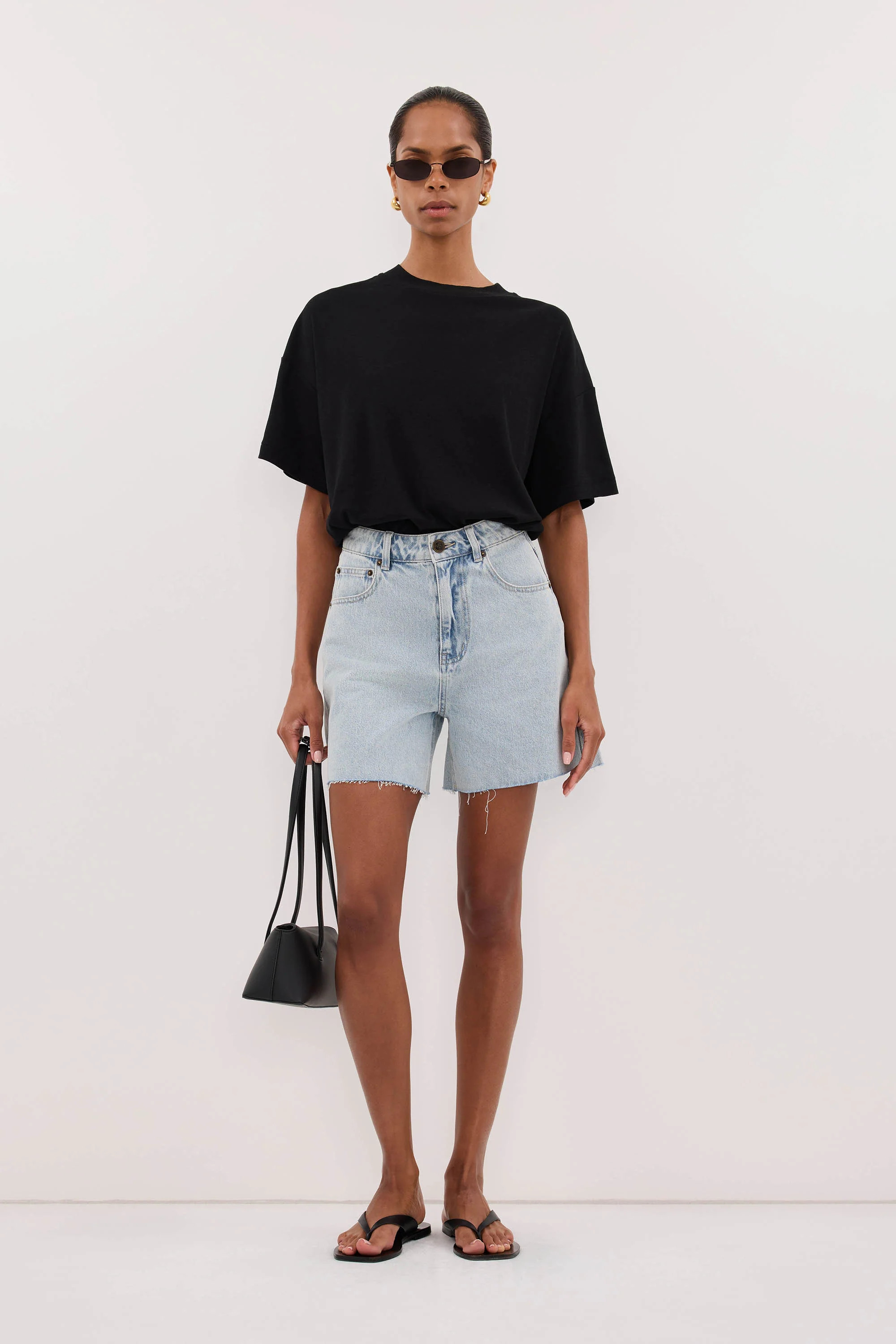 MARLEY LIGHT RINSE DENIM SHORT | DISSH