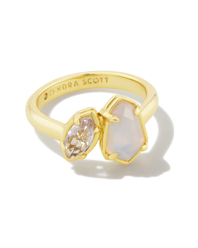 Alexandria Gold Cocktail Ring in Neutral Mix | Kendra Scott