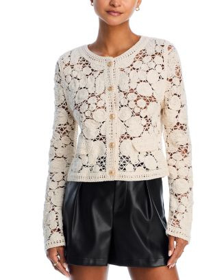 AQUA Rohini Crocheted Cardigan  | Bloomingdale's Women | Bloomingdale's (US)